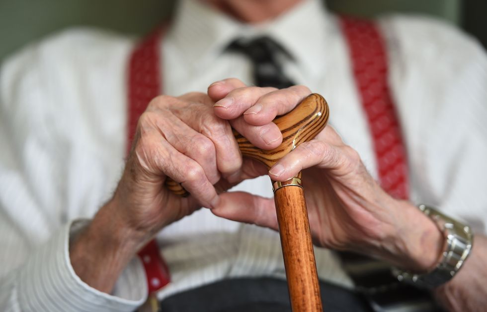 EMBARGOED TO 0001 WEDNESDAY NOVEMBER 23 File photo dated 18/05/17 of an elderly man at holding a walking stick, as more than 11.6 million pensioners will start to receive up to 600 from Wednesday to help with their energy bills this winter.