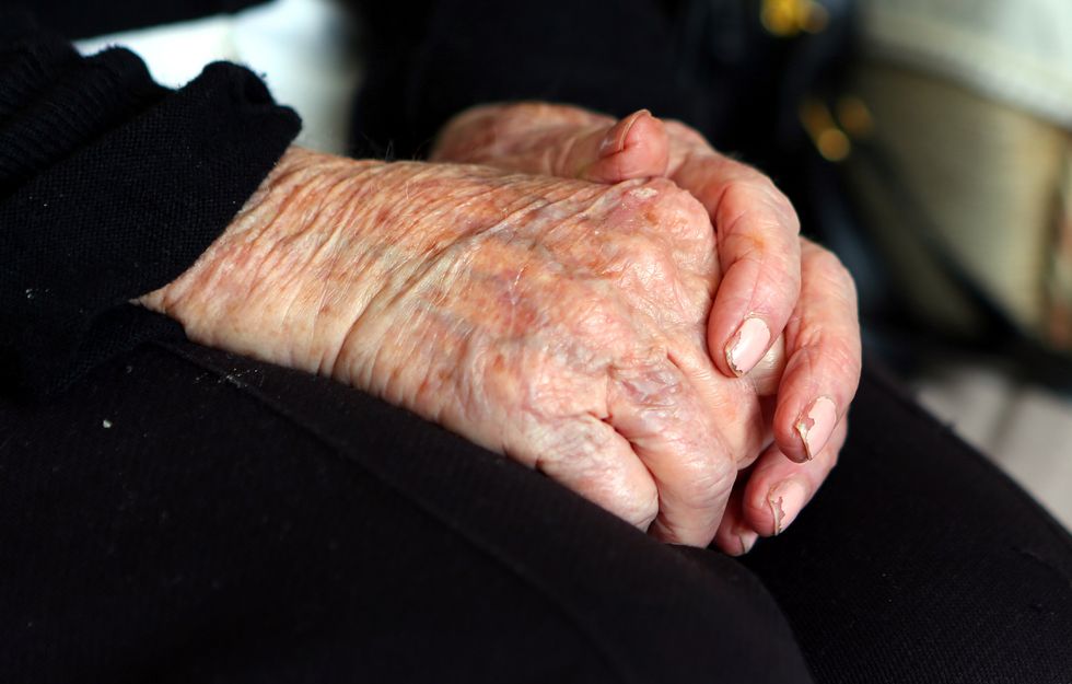 EMBARGOED TO 1900 THURSDAY SEPTEMBER 1 File photo dated 7/10/2013 of the hands of an elderly woman at home. Researchers have developed a new method that could help identify people who are at greater risk of developing Alzheimer's disease before symptoms appear. Experts suggest this could help speed up the creation of new treatments for the disease. Issue date: Thursday September 1, 2022.