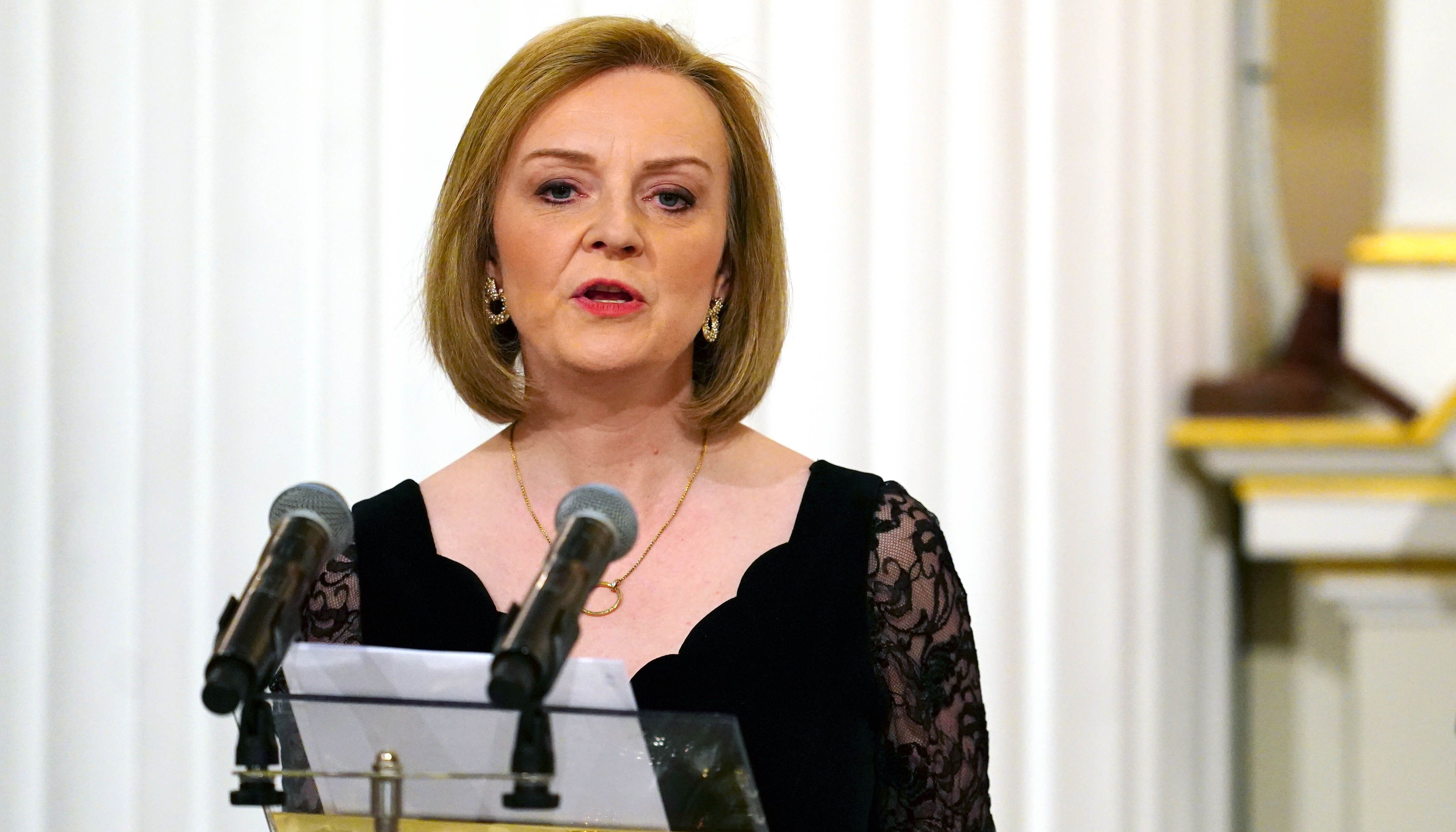 EMBARGOED TO 2230 TUESDAY MAY 10 File photo dated 27/04/22 of Foreign Secretary Liz Truss, who has said The UK will not %22shy away%22 from taking action on the Northern Ireland Protocol, in a push for treaty reform.