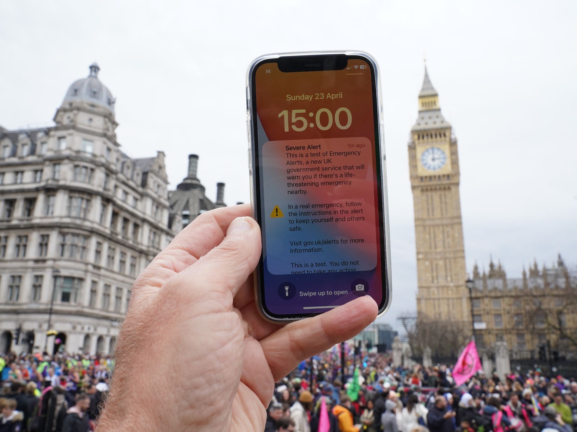 Emergency alert test