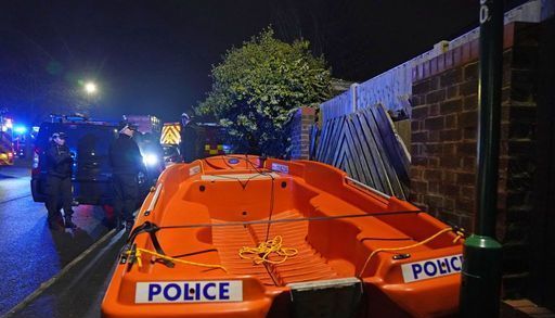 Emergency personnel at the scene near Babbs Mill Park in Kingshurst, Solihull.