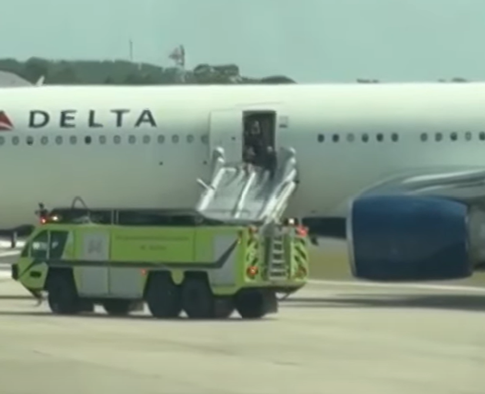 Emergency services along Orlando International Airport runway