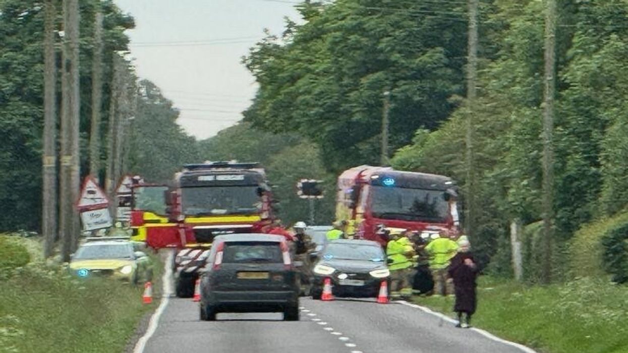 Emergency services at the scene