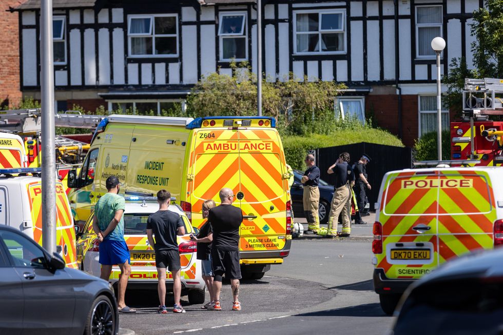 Emergency services at the scene
