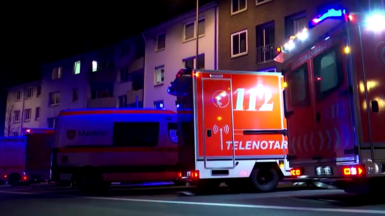 Emergency services at the scene