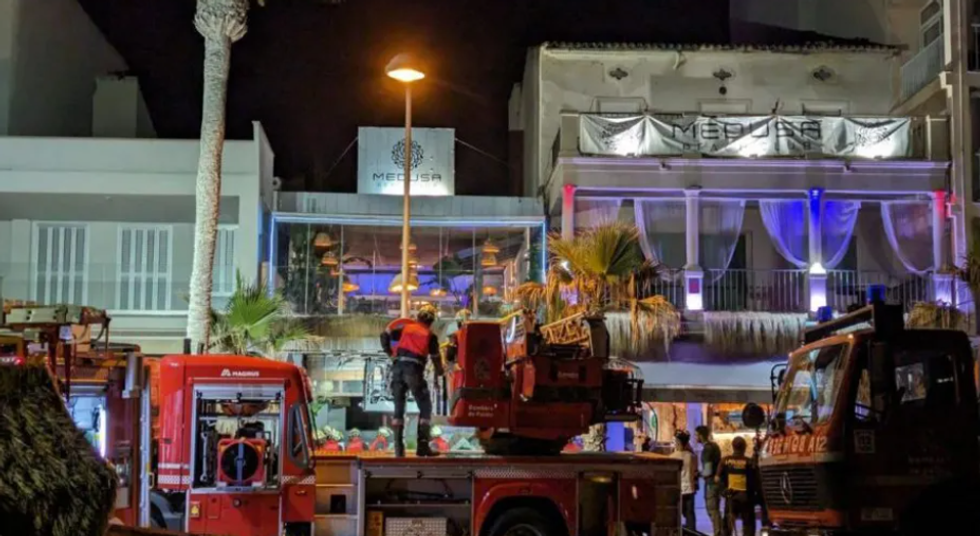 Emergency services at the scene