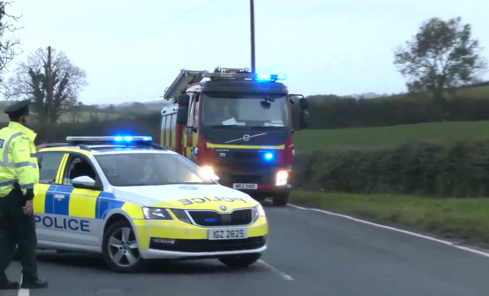 Emergency services attend the scene