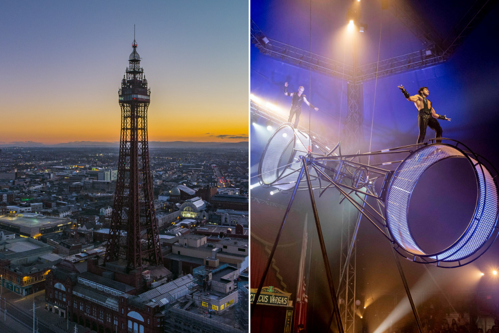 Emergency services attended the scene at Blackpool Tower