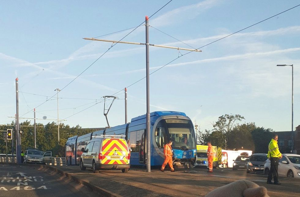 Emergency services on the scene in Wolverhampton