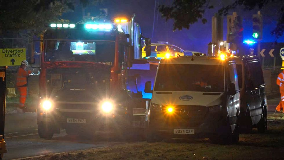 Emergency services responded to the incident last night