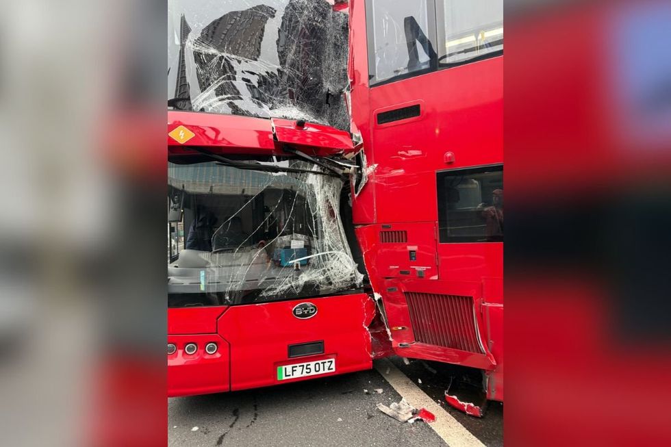 Emergency services rushed to Newington Causeway in Southwark shortly after the Metropolitan Police officers were alerted of the incident at 8.06am