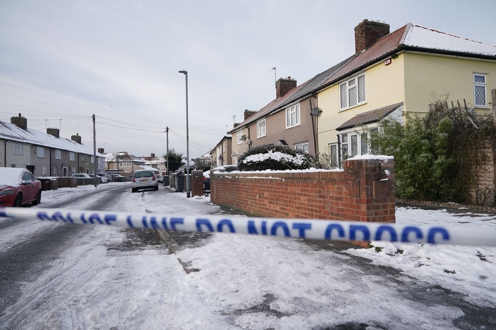 Emergency services were called to an address in Cornwallis Road, Dagenham, east London, at 2pm on Friday, where they found the bodies of the boys aged two and five.