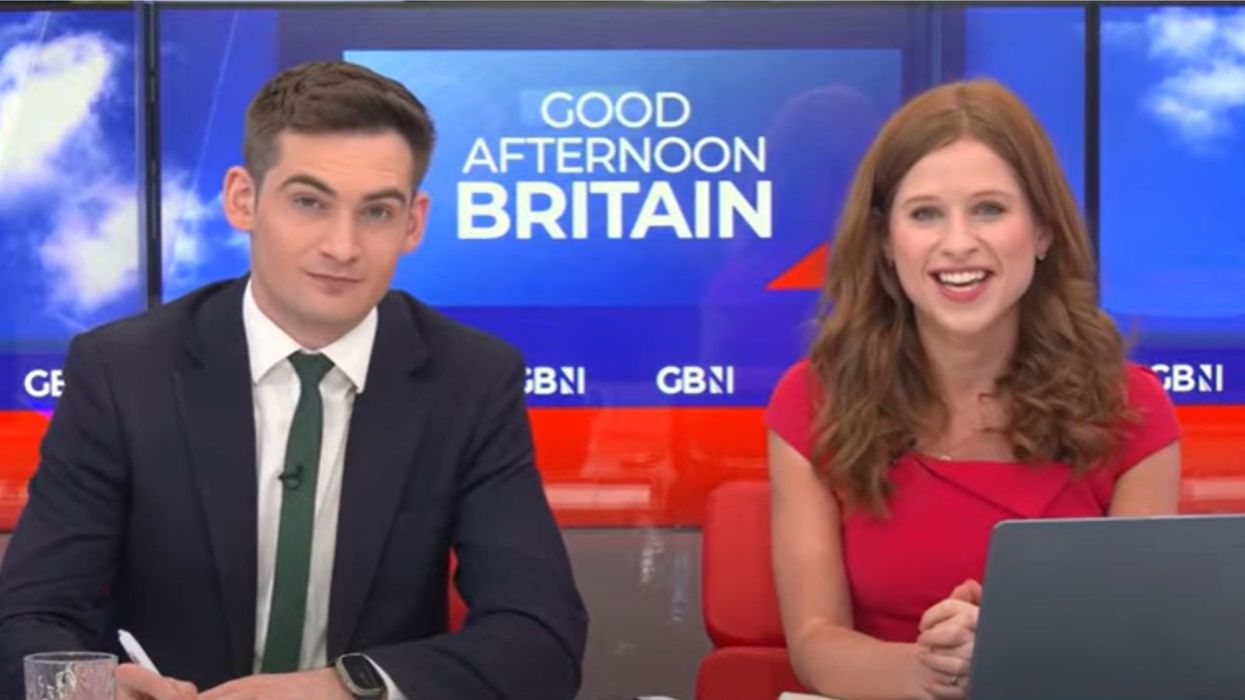 Emily Carver and Tom Harwood speak to GB News members in behind the scenes video on Emily's birthday