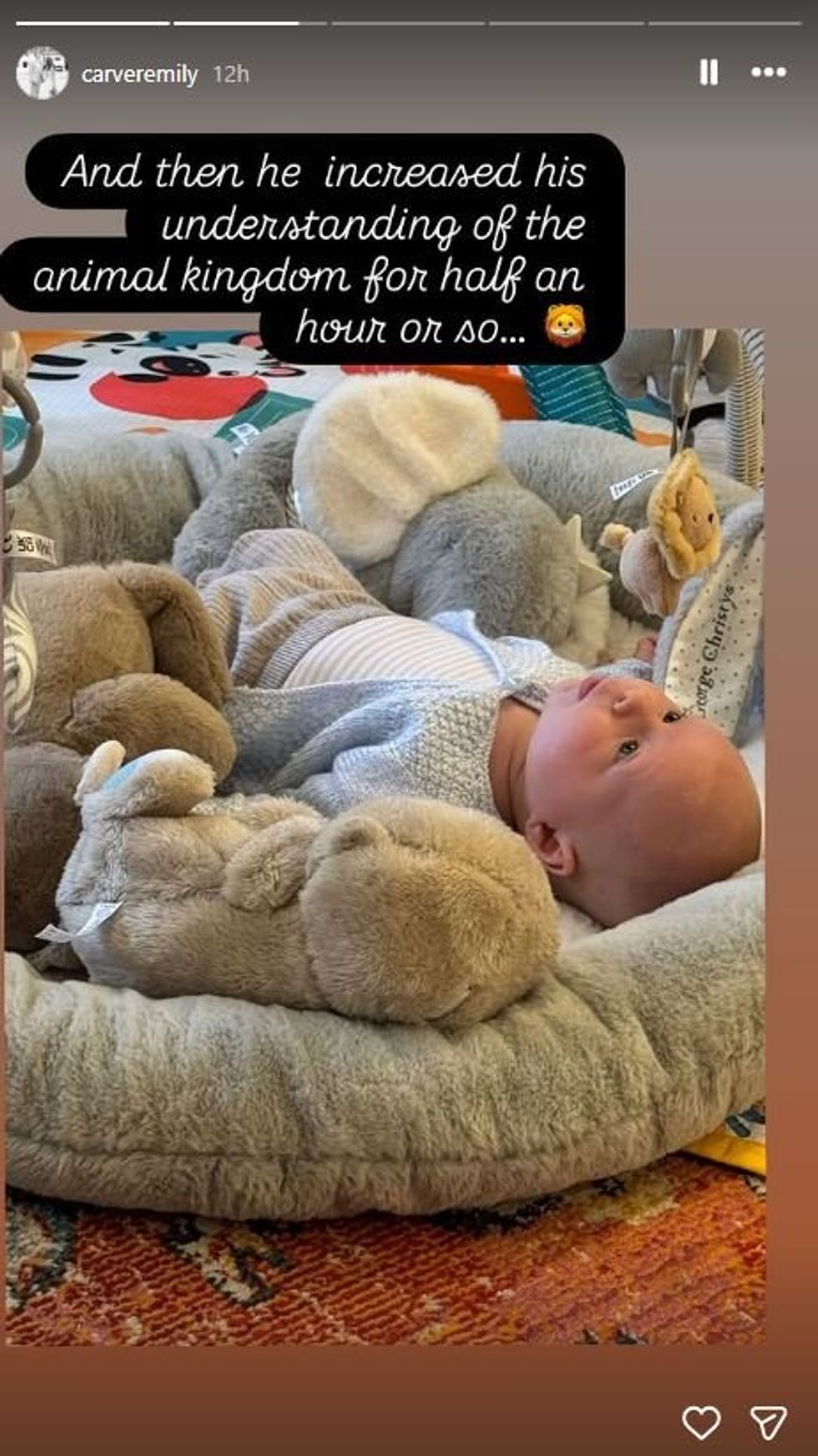 Emily Carver's son George