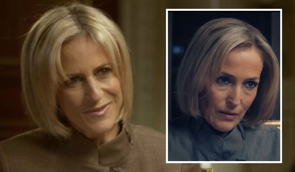 Emily Maitlis and Gillian Anderson