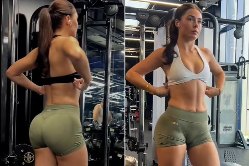 Emily Yaisla in the gym