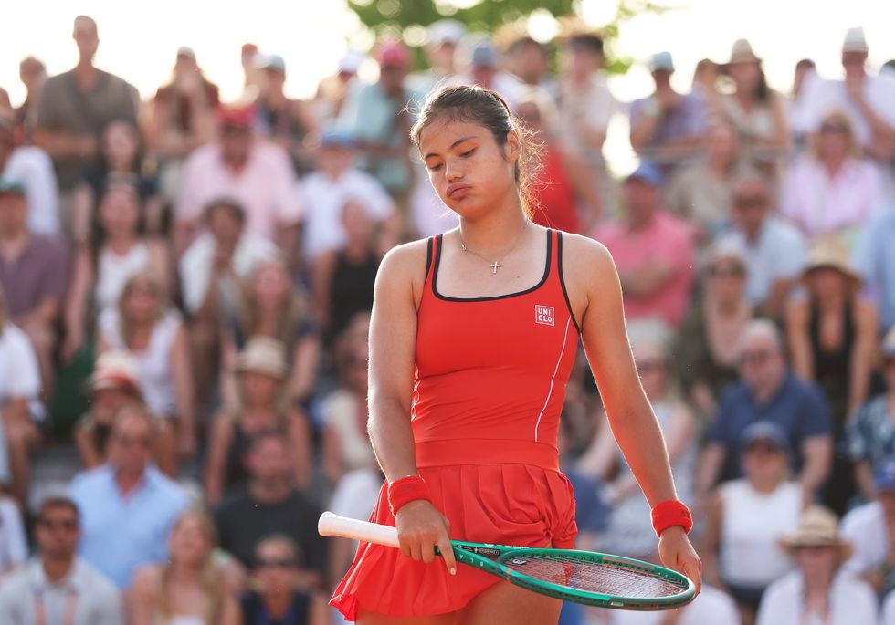 Emma Raducanu crashed out of the French Open in the first round on Sunday