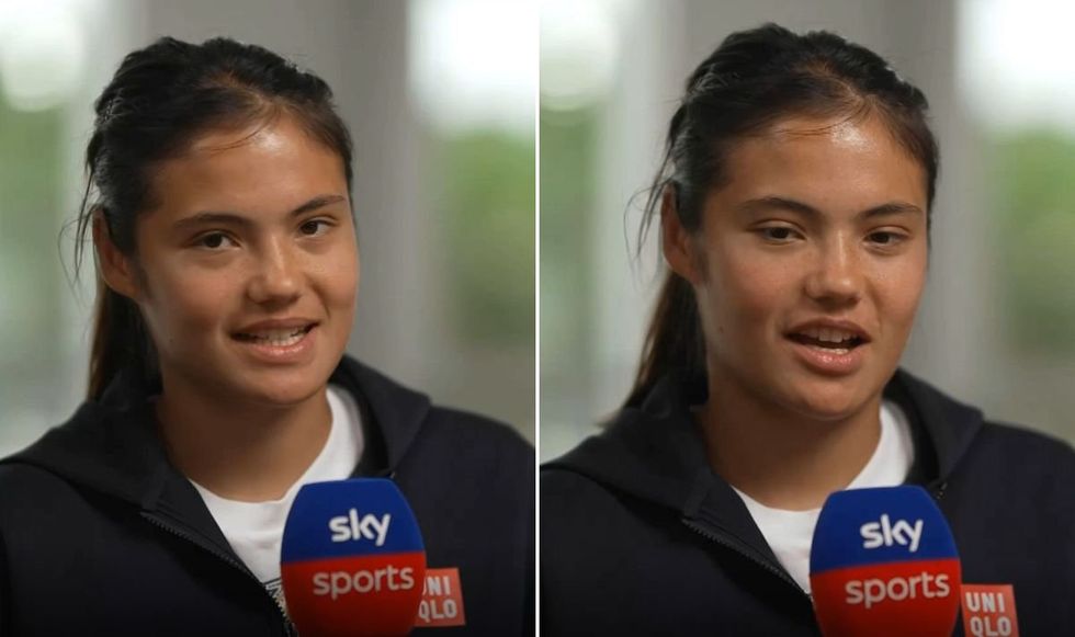 Emma Raducanu finished her media duties ahead of the Italian Open before then pulling out of the tournament