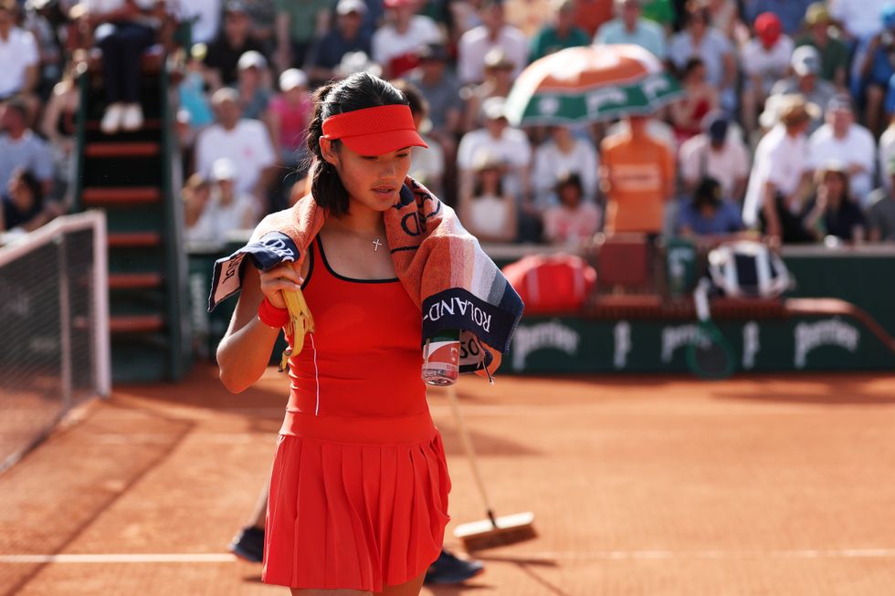 Emma Raducanu had been troubled by injury before her French Open elimination