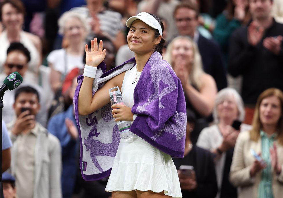 Emma Raducanu pulled out of her match with stiffness in her wrist