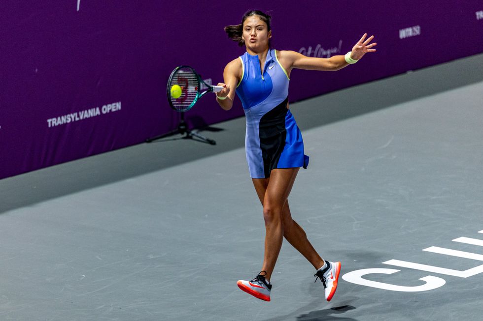 Emma Raducanu revealed she was "very happy" with her performance