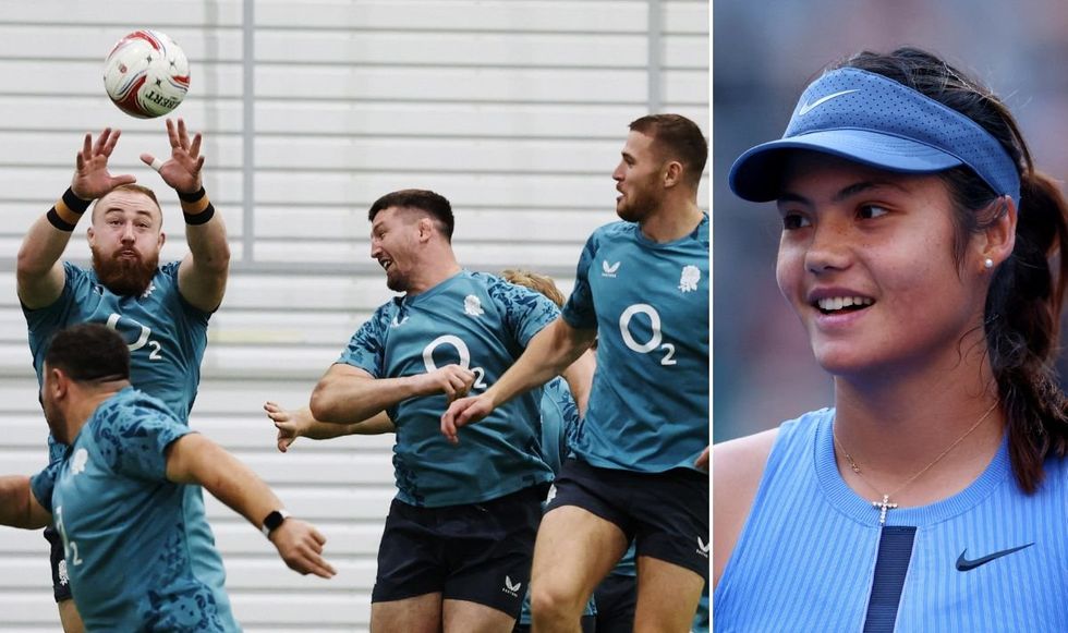 Emma Raducanu was giving England rugby stars tips on elite sport