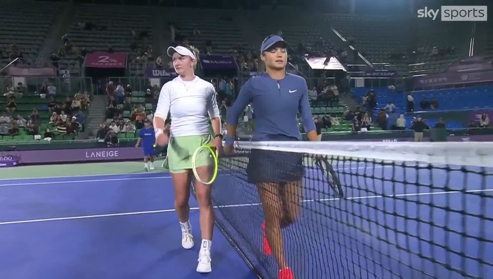 Emma Raducanu was thrashed in the third set to give up the win