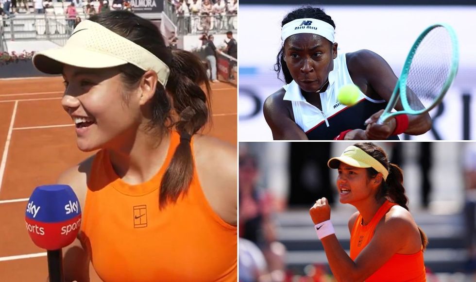Emma Raducanu will face Coco Gauff in the next round of the Italian Open
