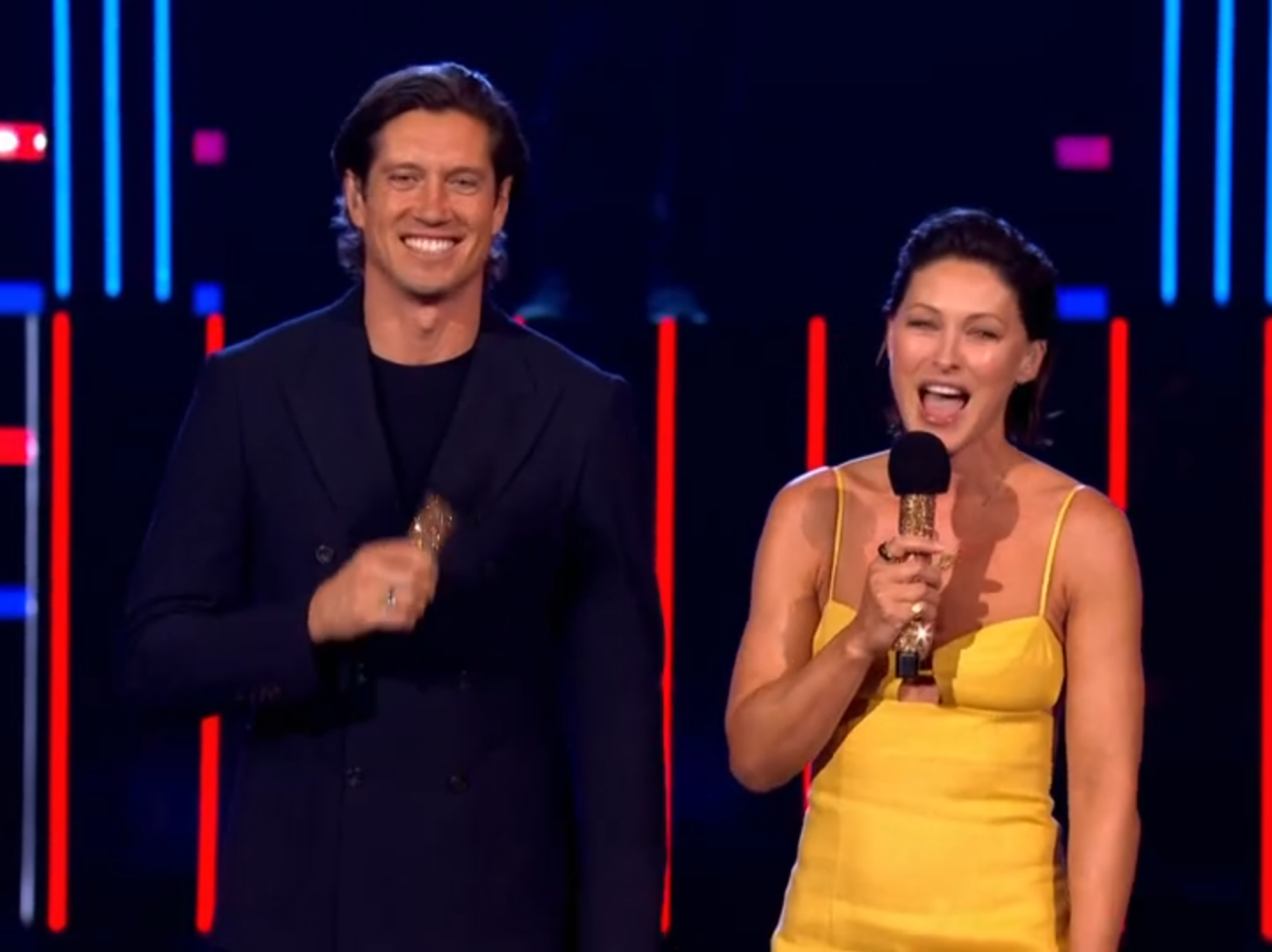 Emma Willis and Vernon Kay
