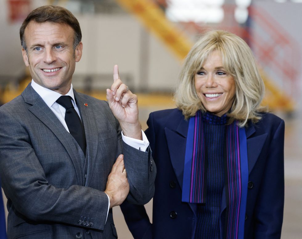 Emmanuel and Brigette Macron