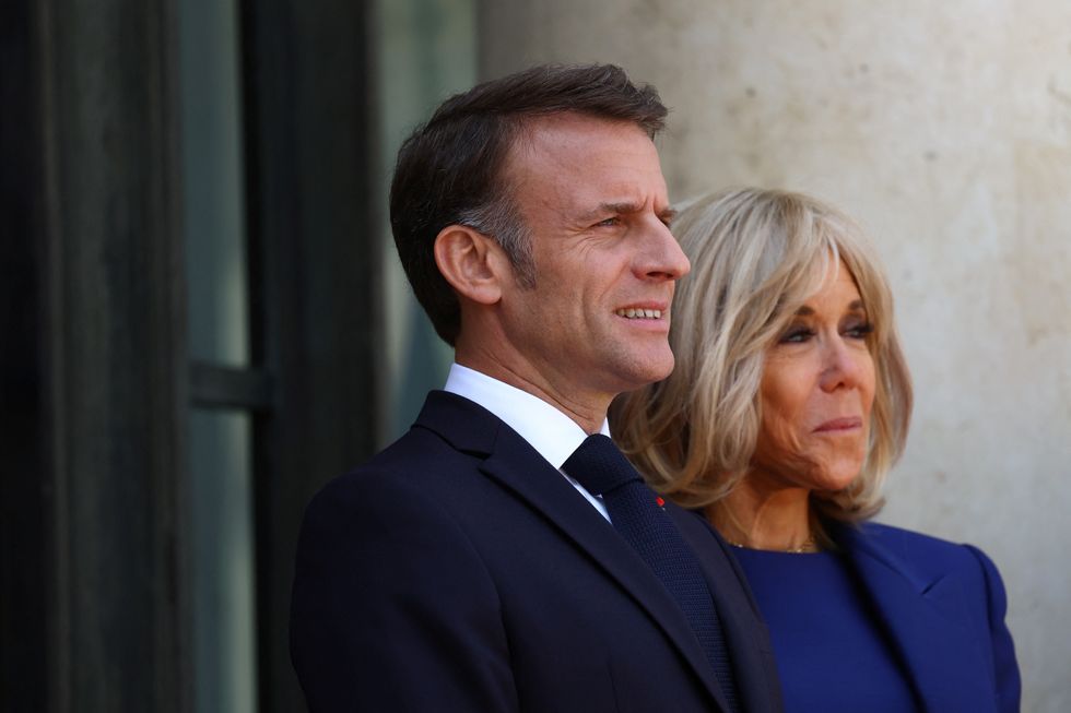 Emmanuel and Brigitte Macron