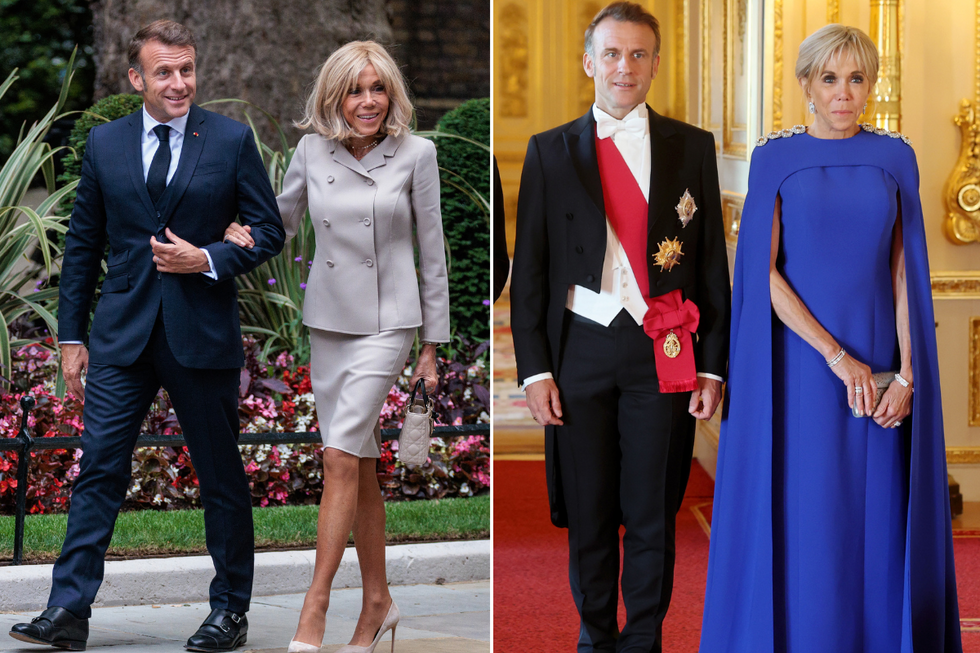 Emmanuel and Brigitte Macron