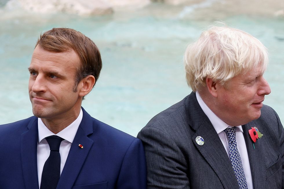 Emmanuel Macron and Boris Johnson