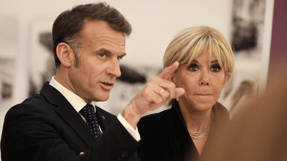 Emmanuel Macron and Brigitte Macron