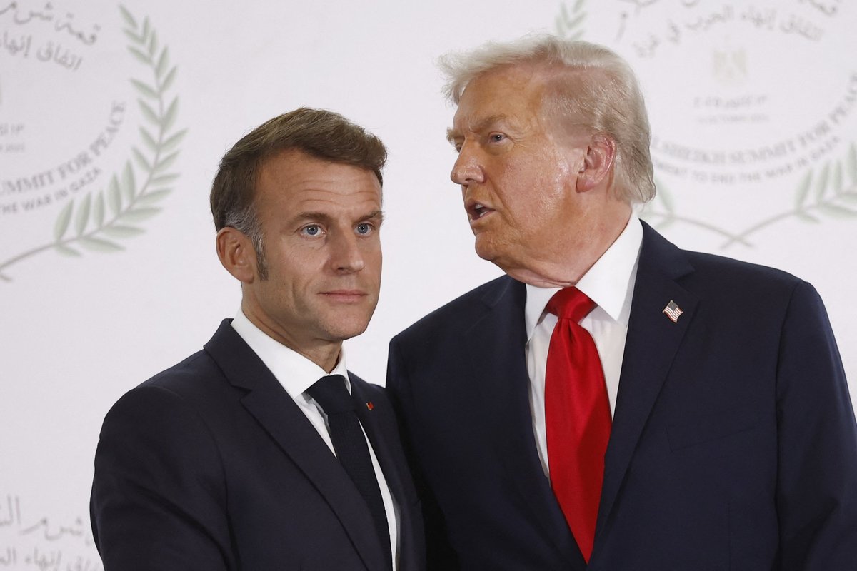 Emmanuel Macron and Donald Trump