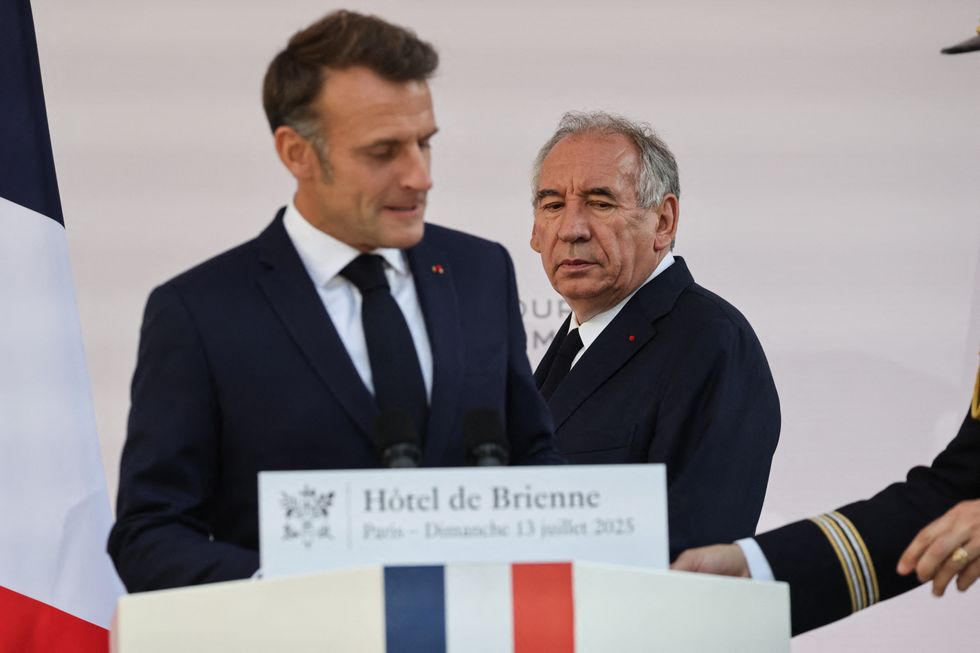 Emmanuel Macron and Francois Bayrou
