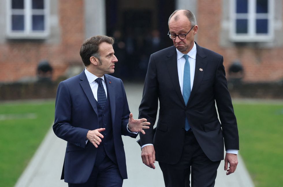 Emmanuel Macron and Friedrich Merz