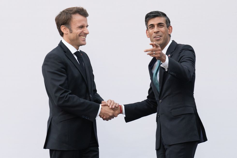 Emmanuel Macron and Rishi Suank
