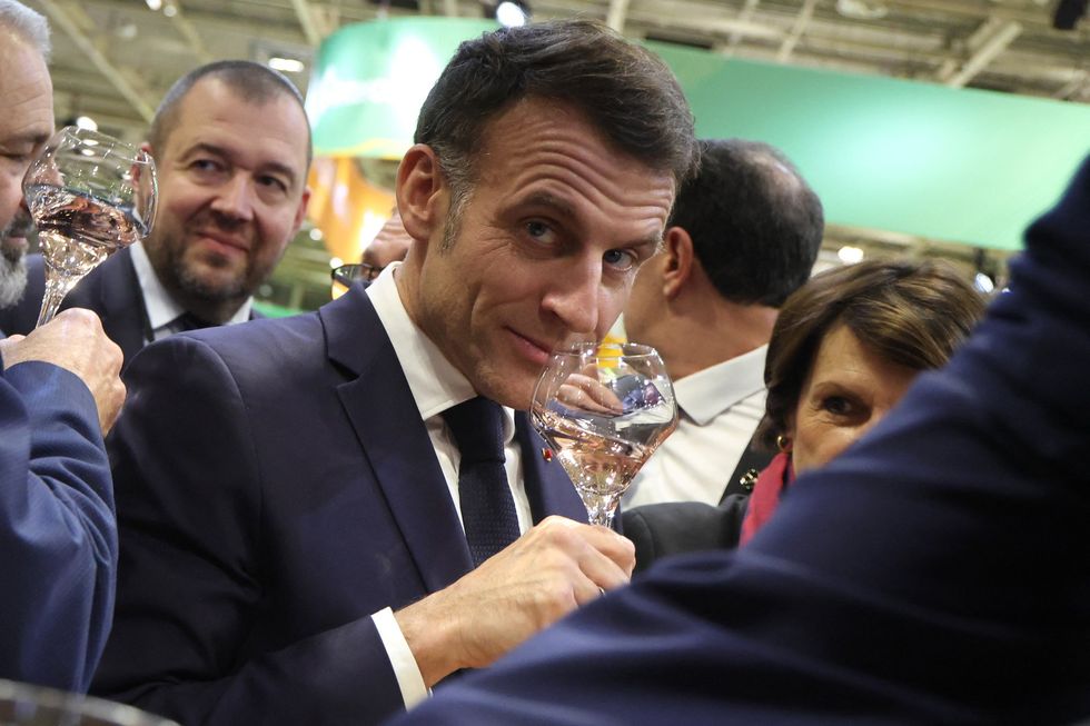 Emmanuel Macron at Paris agriculture show