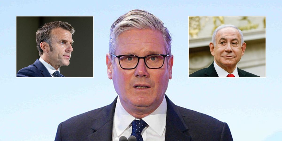 NextImg:Emmanuel Macron demands Keir Starmer recognises Palestinian statehood as Benjamin Netanyahu fumes that this will 'reward' Hamas