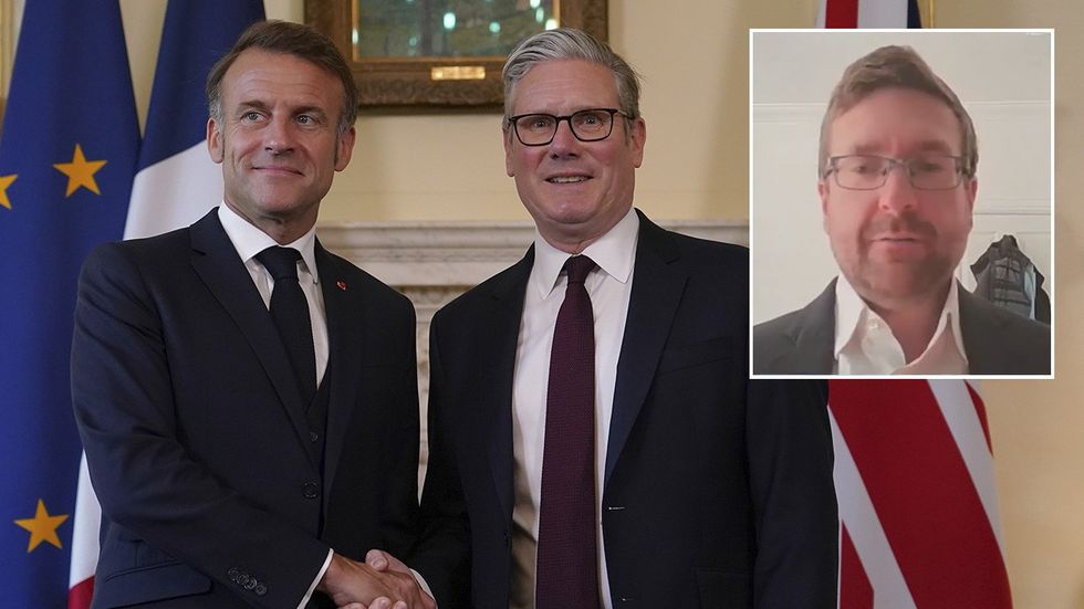Emmanuel Macron, Keir Starmer, Alexander Stafford