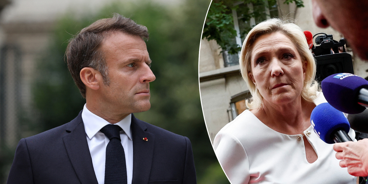 NextImg:Marine Le Pen accuses Macron of 'coup' after top jobs given to allies