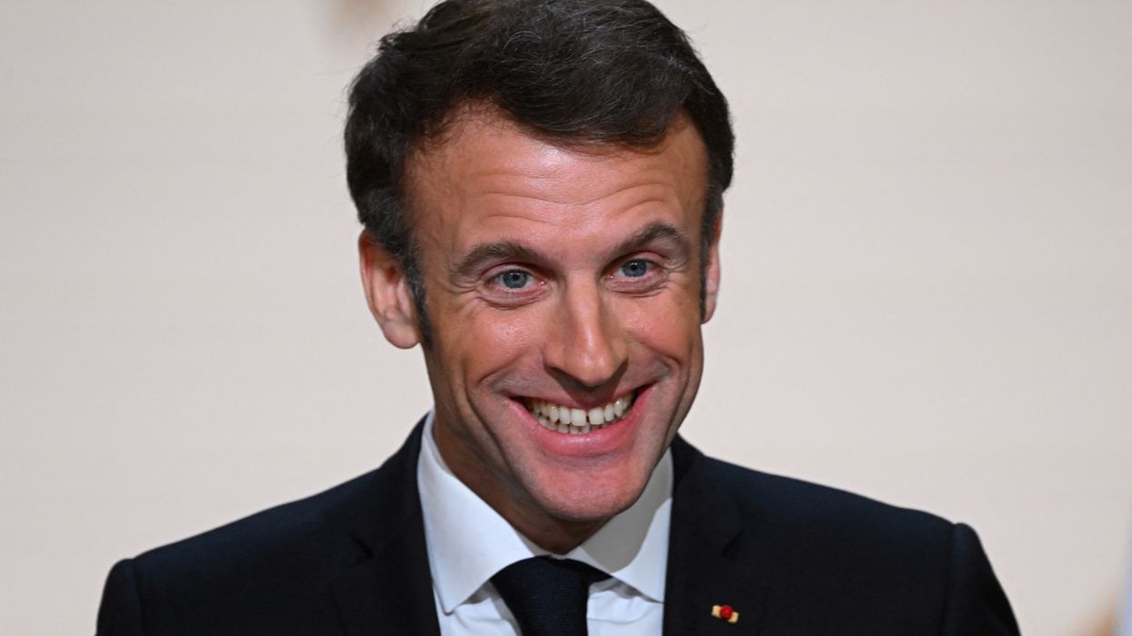 Emmanuel Macron smiling