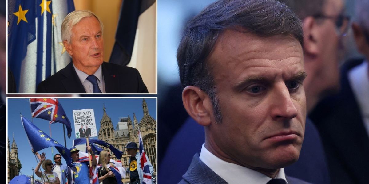 NextImg:'We could Frexit!' Michel Barnier lets rip at Emmanuel Macron as he blasts migration failures