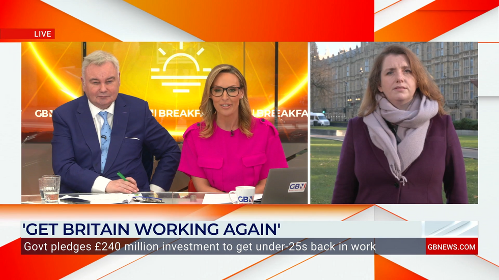 Employment Minister Alison McGovern speaking to GB News
