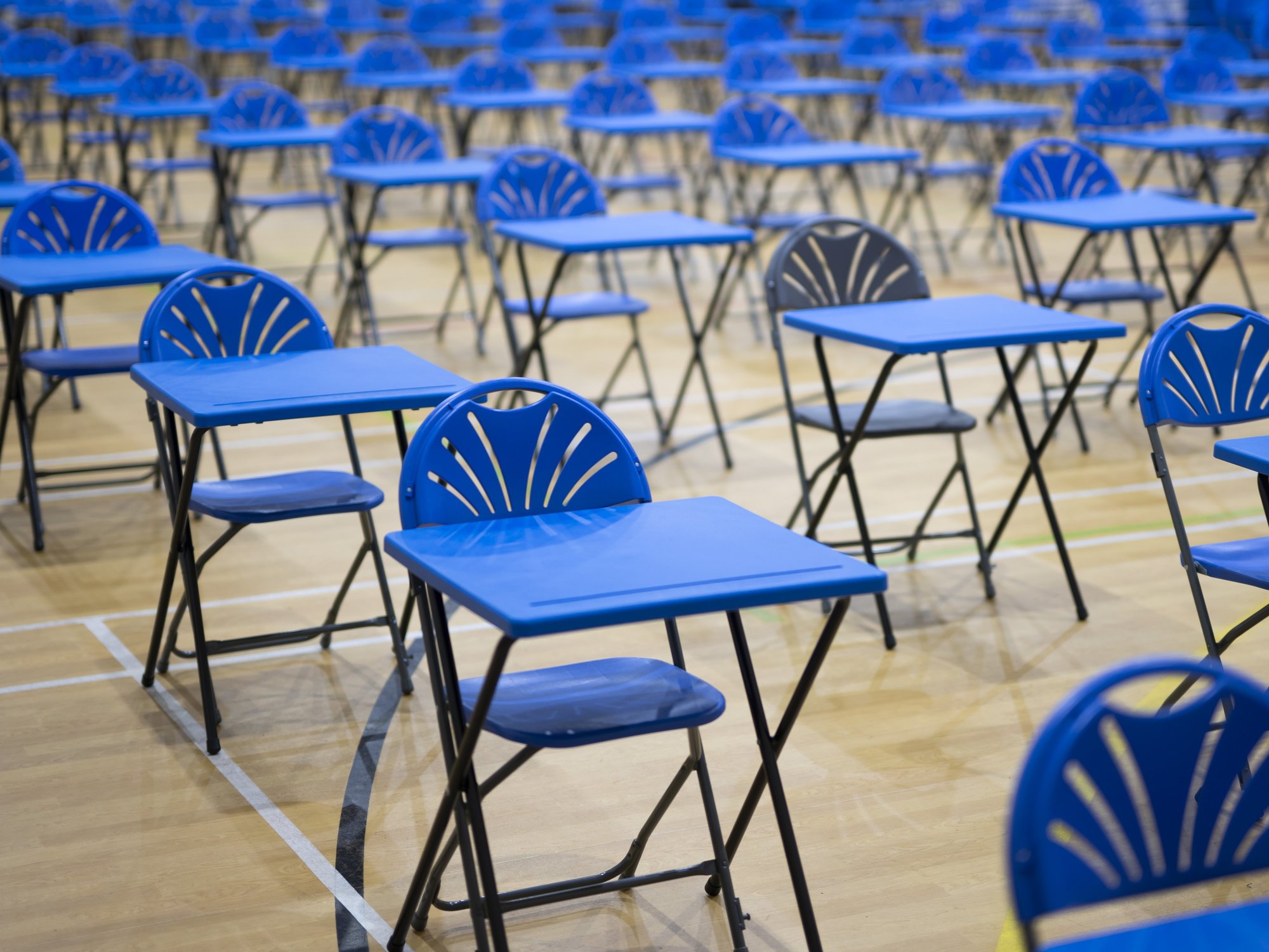 Empty exam hall