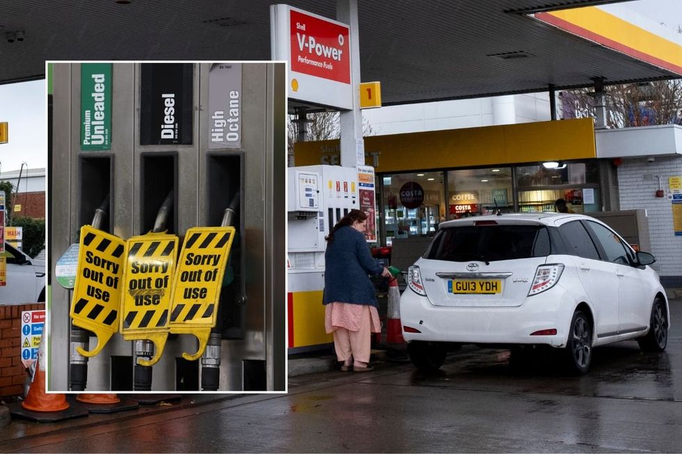Empty fuel pumps and drivers filling up with fuel