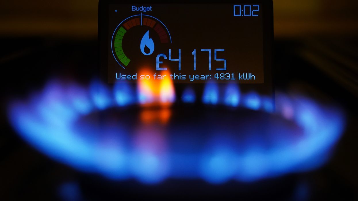 Energy bills smart meter and gas hob in pictures