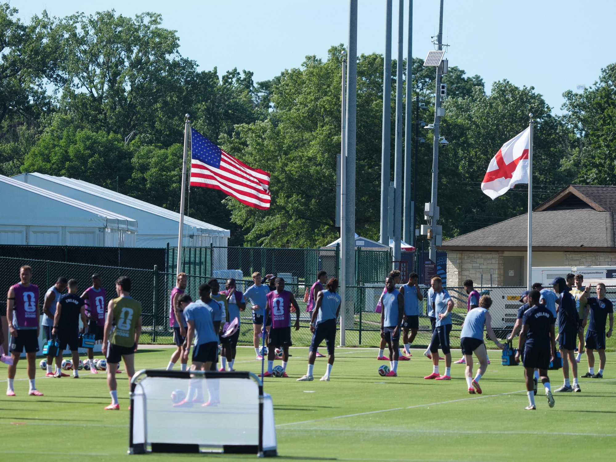 England camp