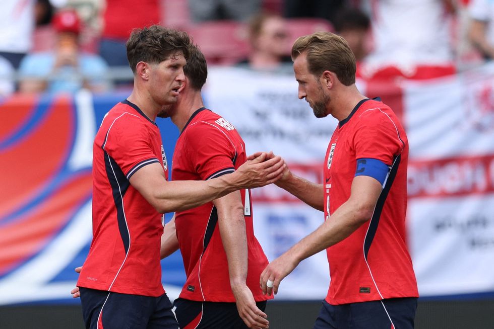 England claimed victory from a deft Harry Kane header